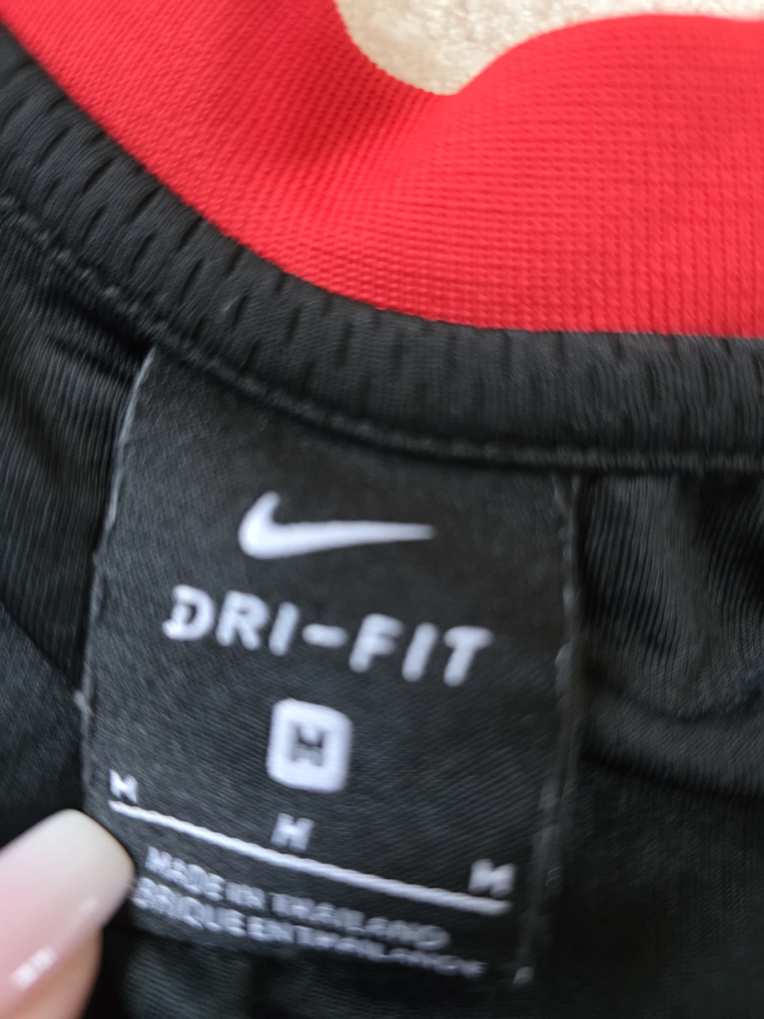 Nike Dri-Fit Basketball Tank Top - Black/Red - Size M - photo 3