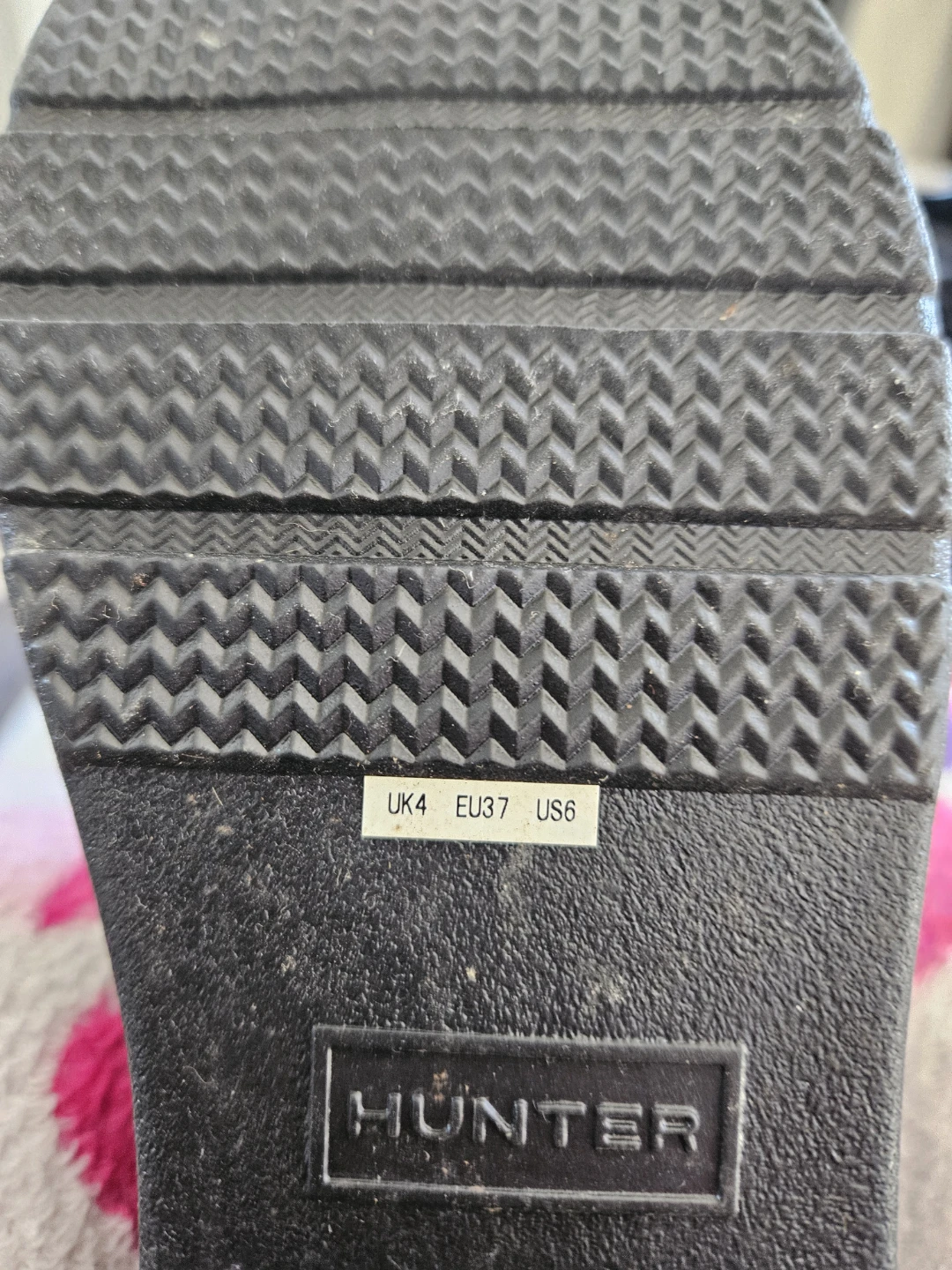 Hunter Black Quilted Tall Rain Boots