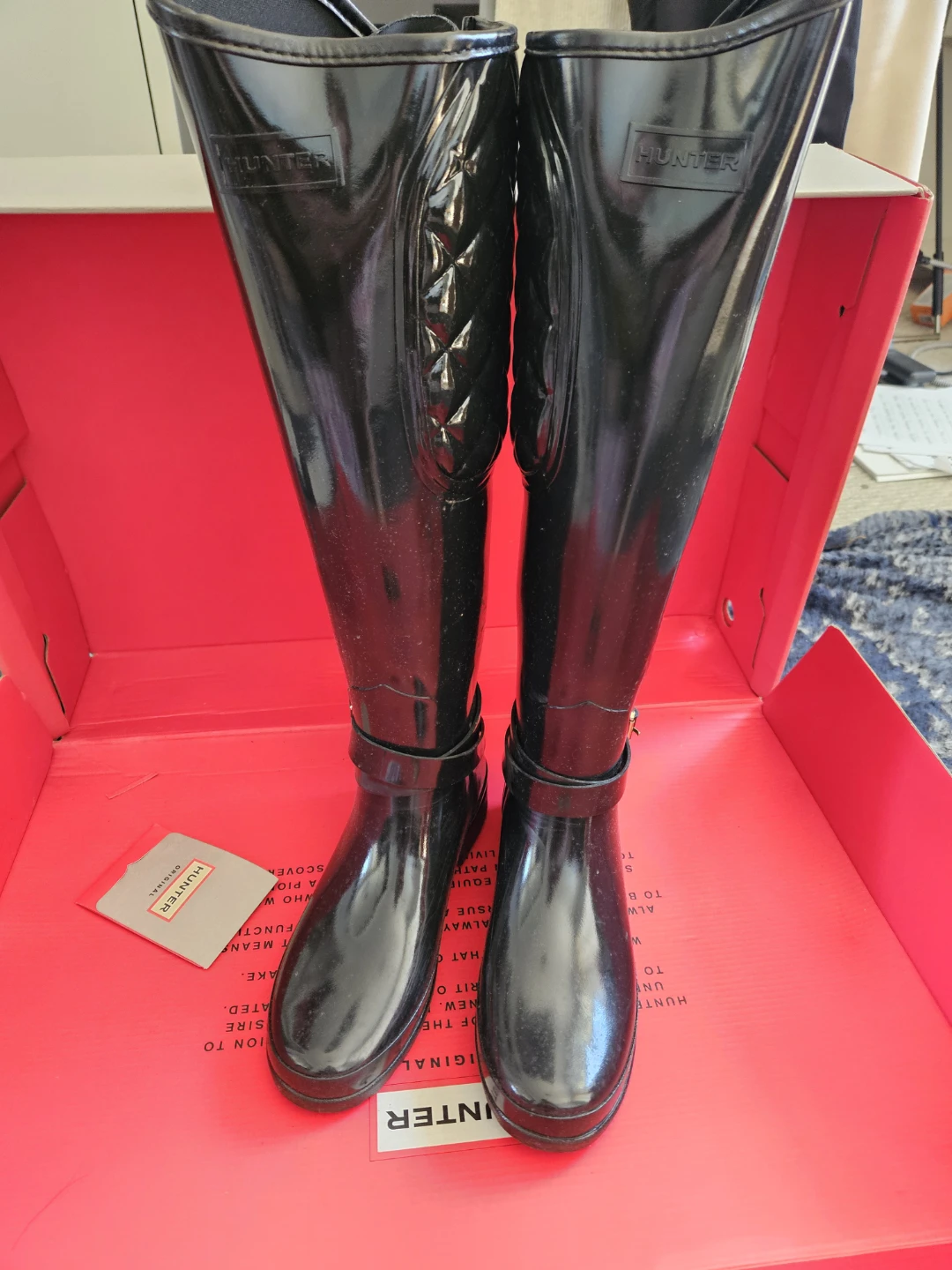 Hunter Black Quilted Tall Rain Boots - photo 2