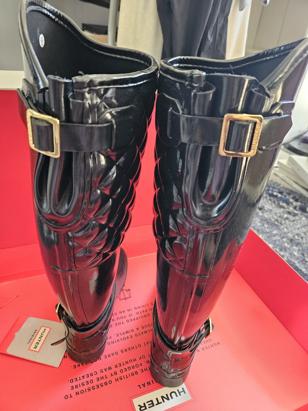 Hunter Black Quilted Tall Rain Boots - photo 3