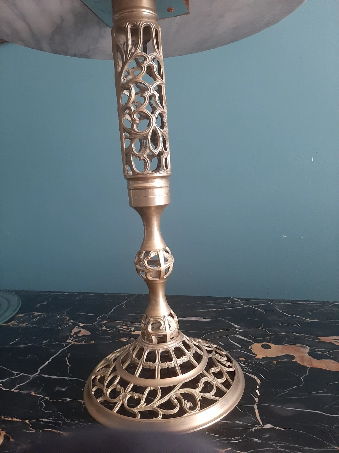 Marble Top Accent Table