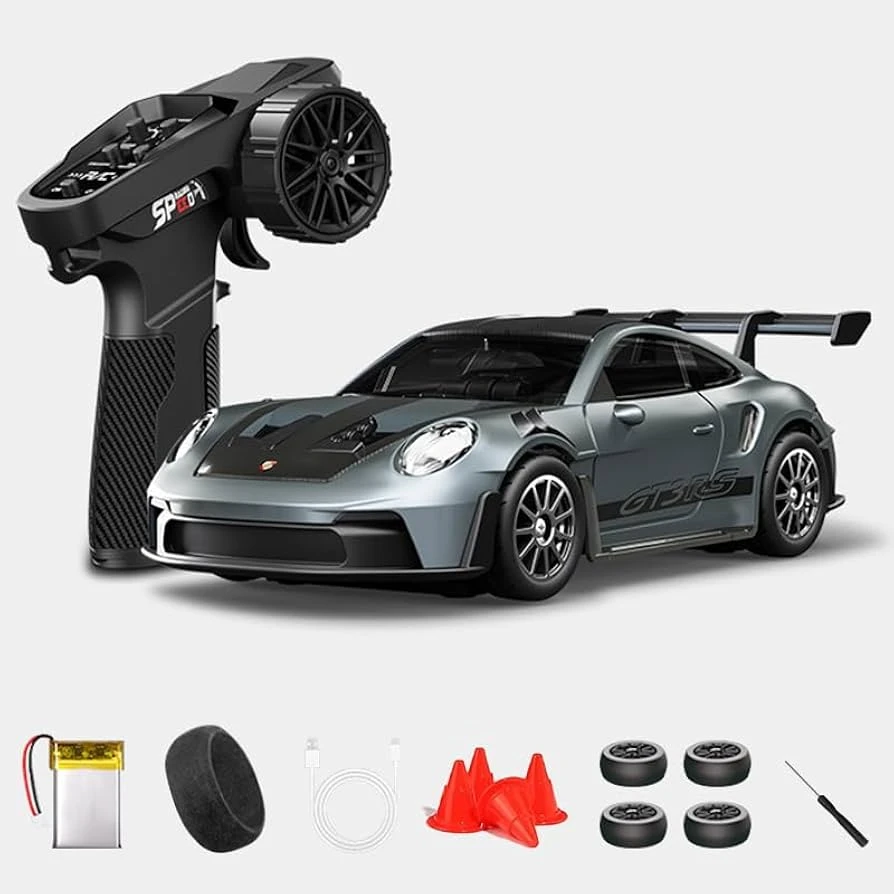1:43 RC Drift Car with gyro (gray & white available)
