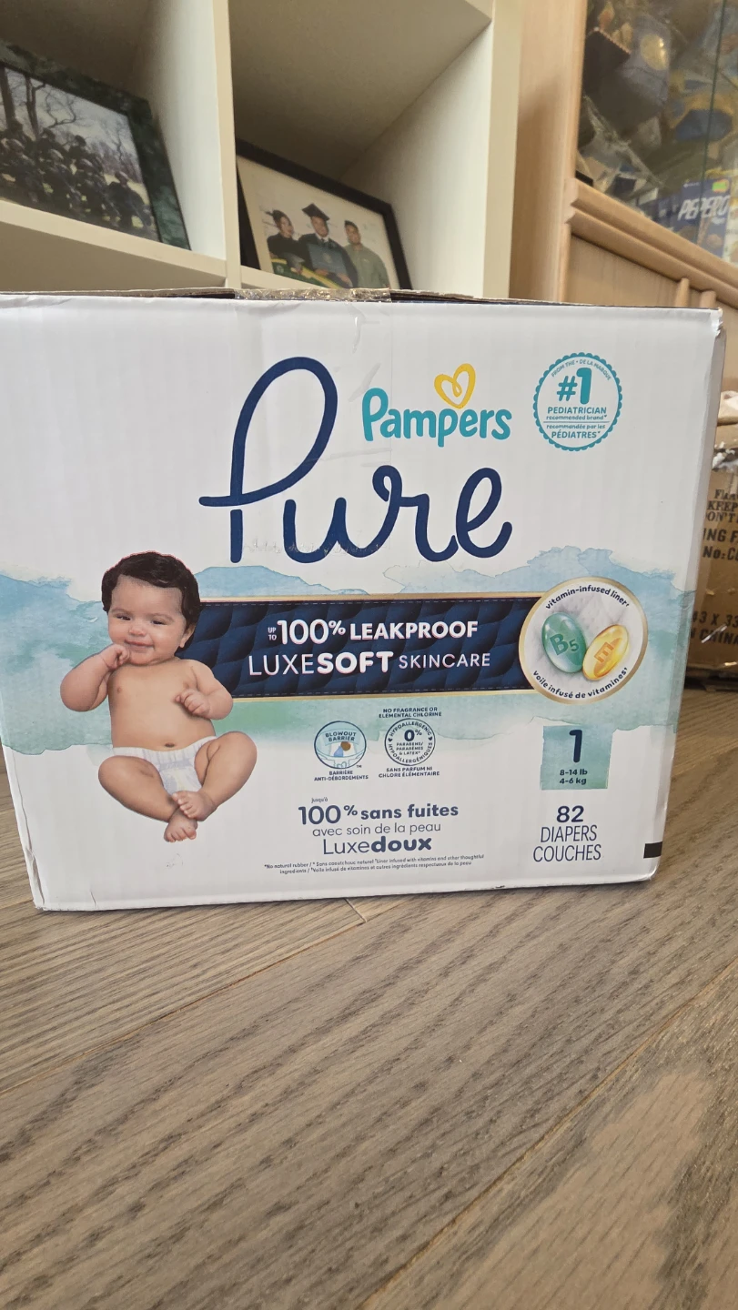 Pampers Pure Size 1 Diapers - 82 Count - photo 2