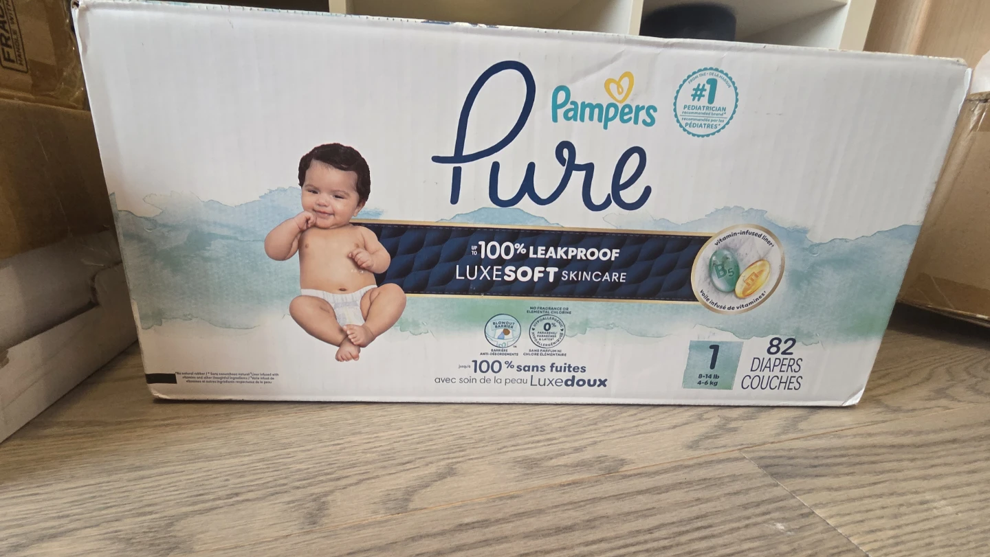 Pampers Pure Size 1 Diapers - 82 Count - photo 3