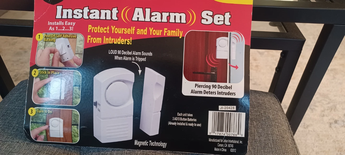 U.S. Patrol Instant Alarm Set - 4 Piece Door/Window Security - photo 2