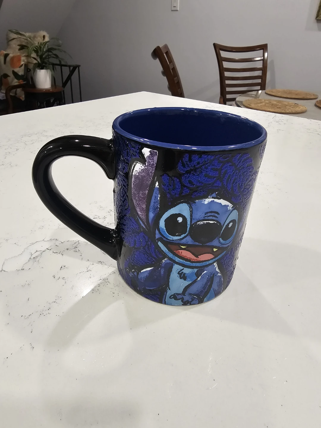 Disney Glitter Stitch Ceramic Mug 14 Oz - photo 3
