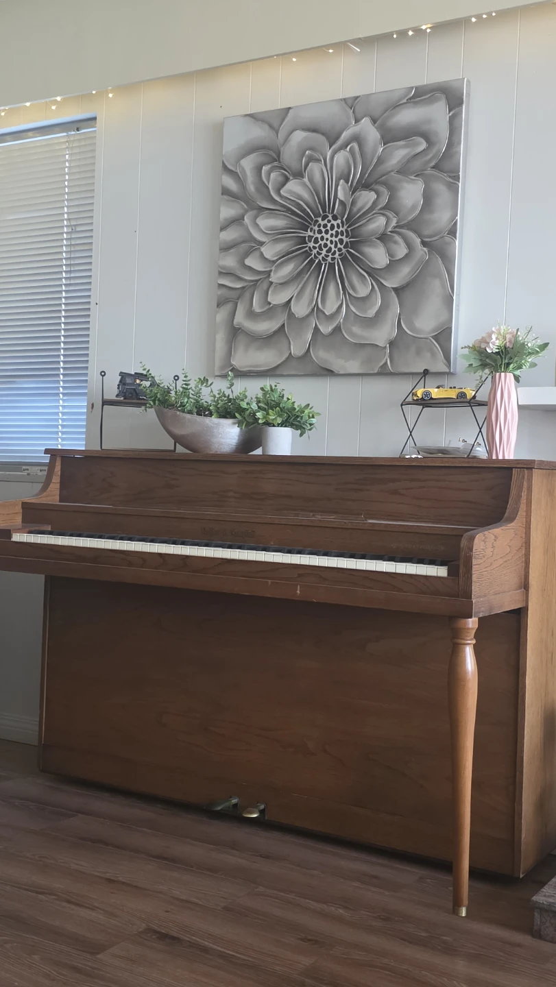 Thomas & Sons Upright Piano - Oak Finish