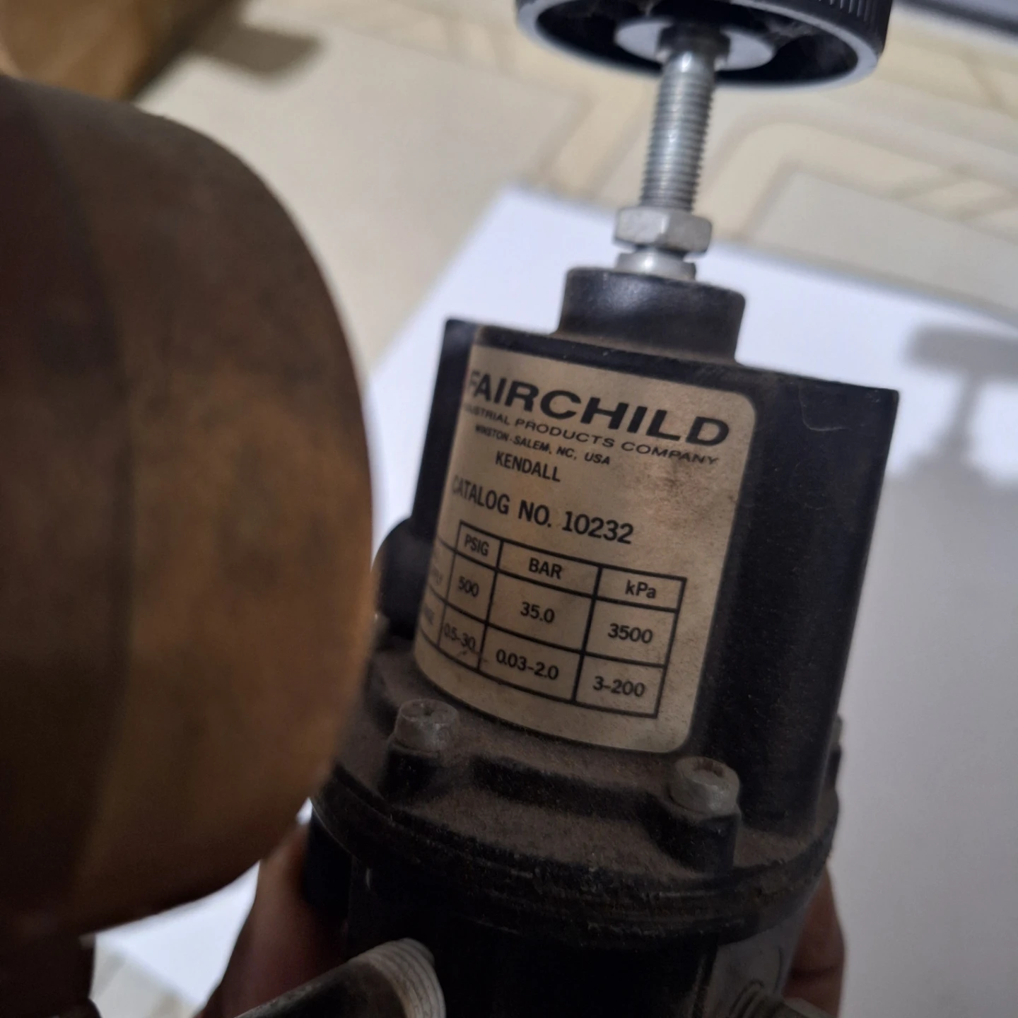 Fairchild Kendall Pressure Regulator - photo 3