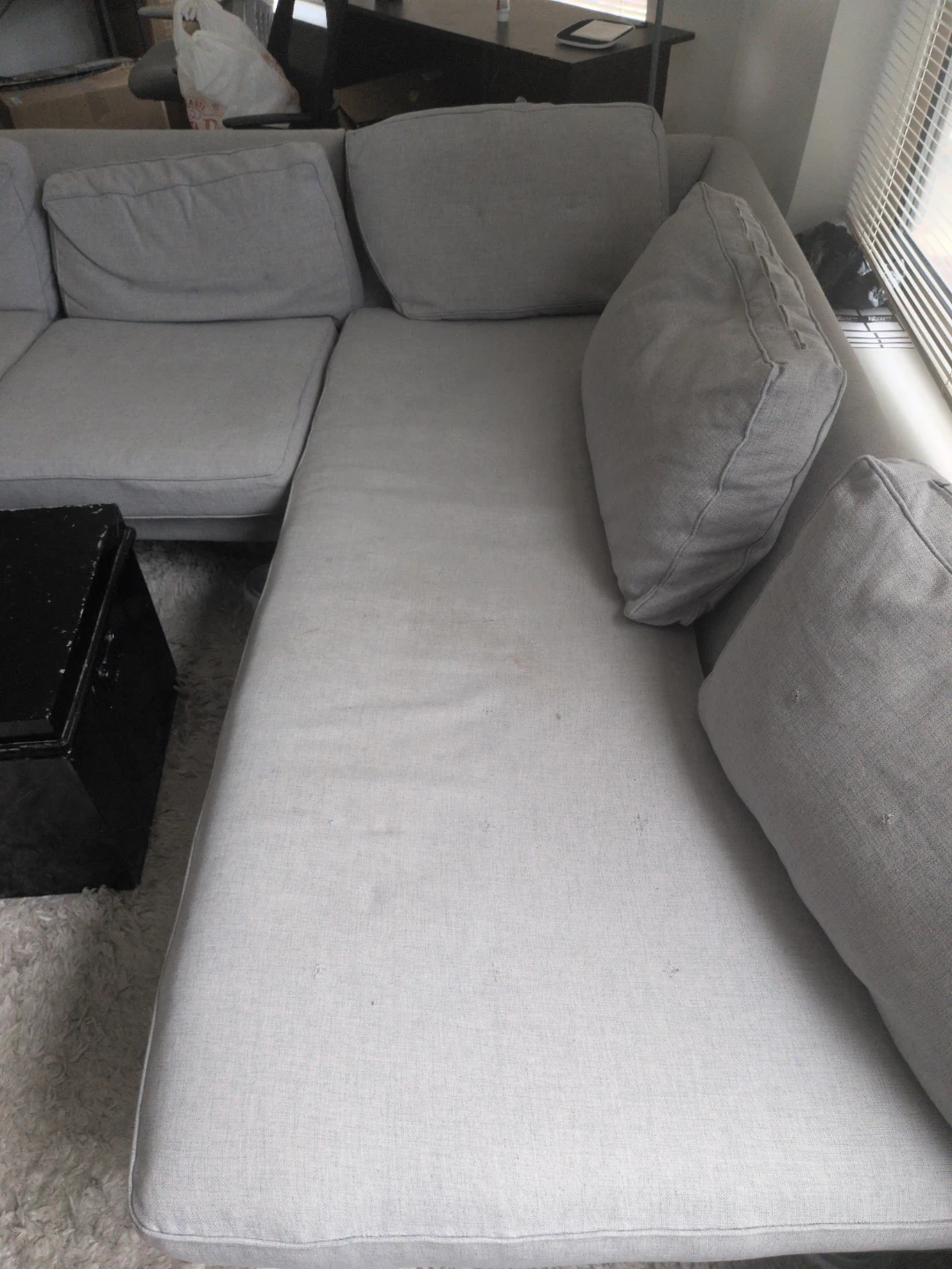 Light Gray Sectional Sofa - photo 2