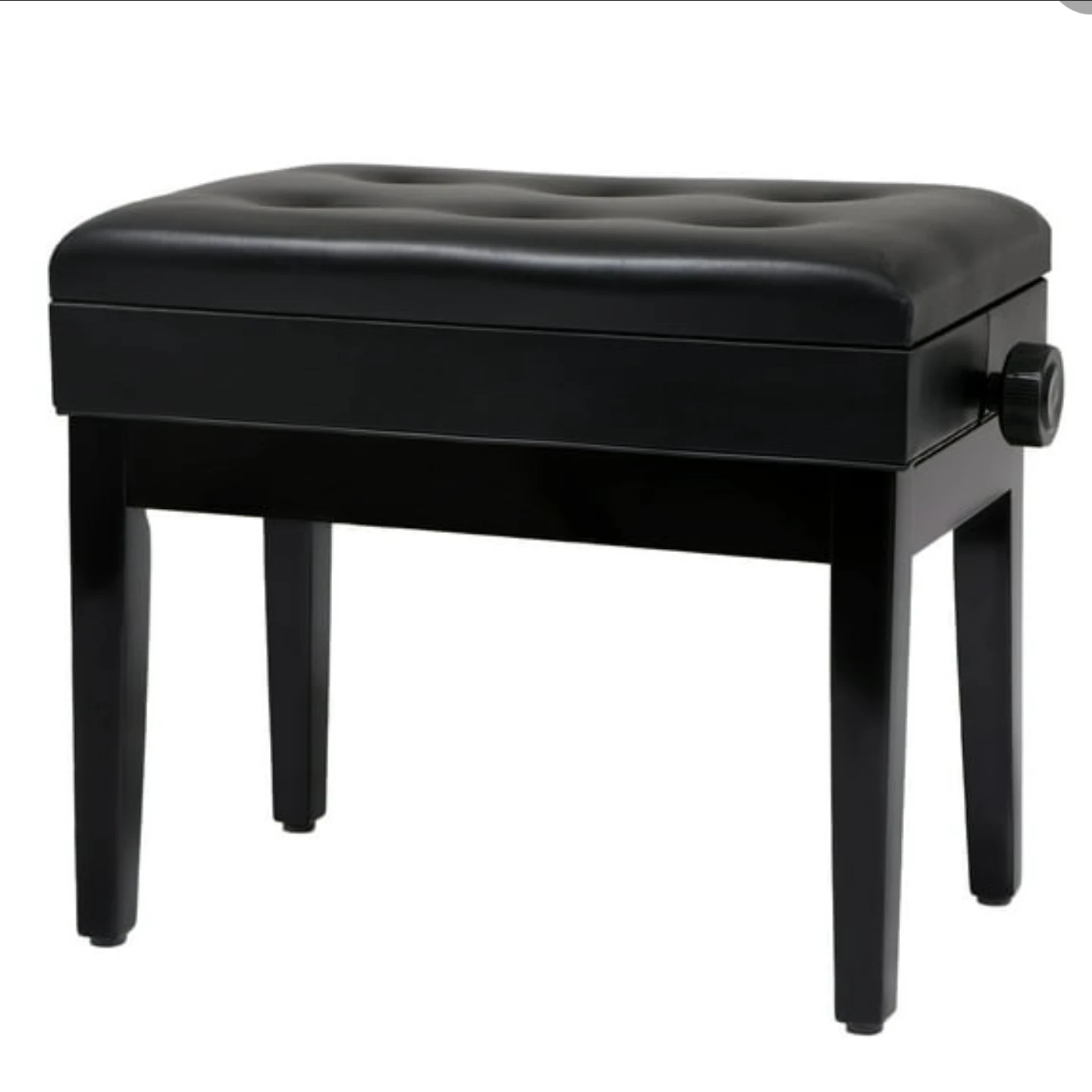 Songmics Black Padded Piano Bench with Storage - photo 4