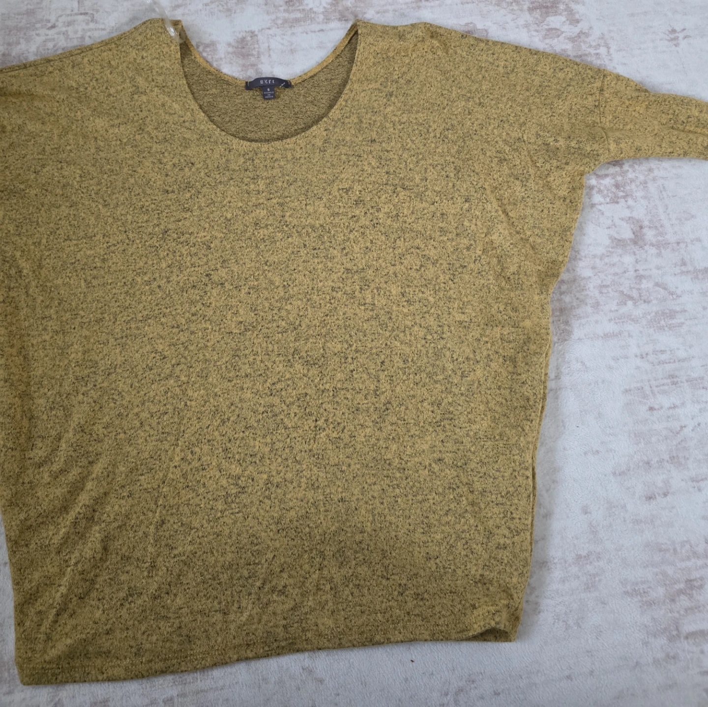 RYLI Women's Yellow Marled Knit Sweater