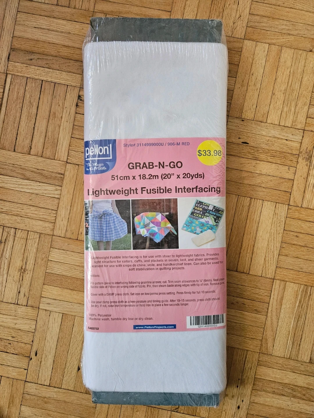 Pellon Lightweight Fusible Interfacing Grab-N-Go 51cm x 18.2m