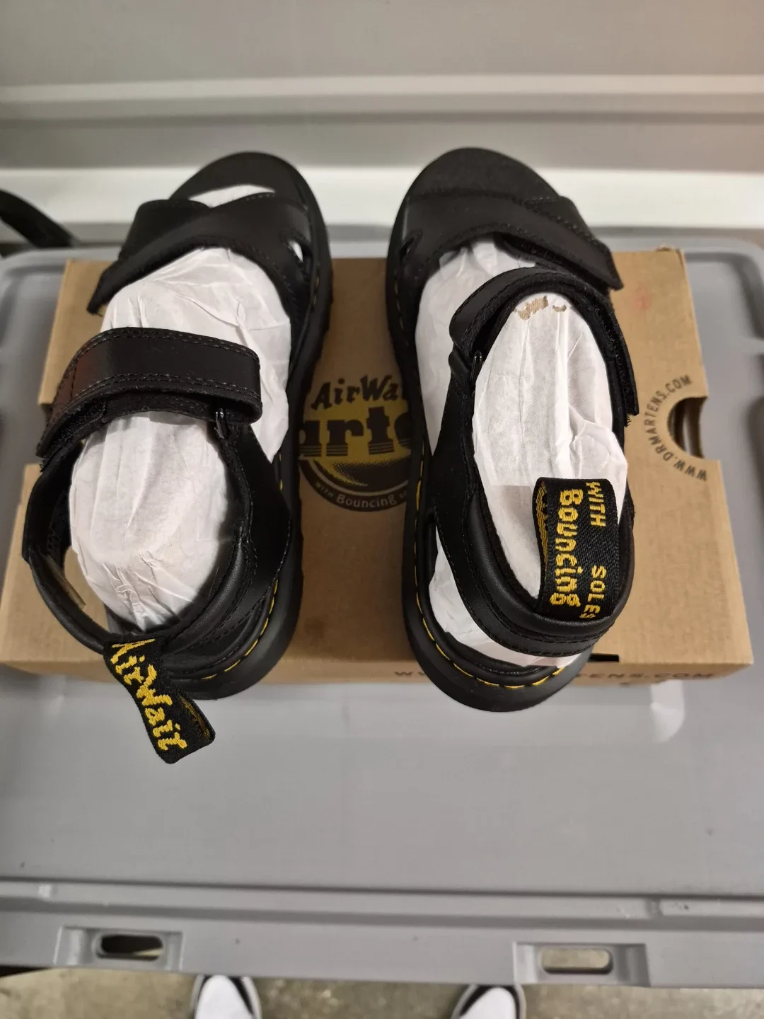 Dr. Martens Vossie Y Black Leather Strap Sandals - photo 2