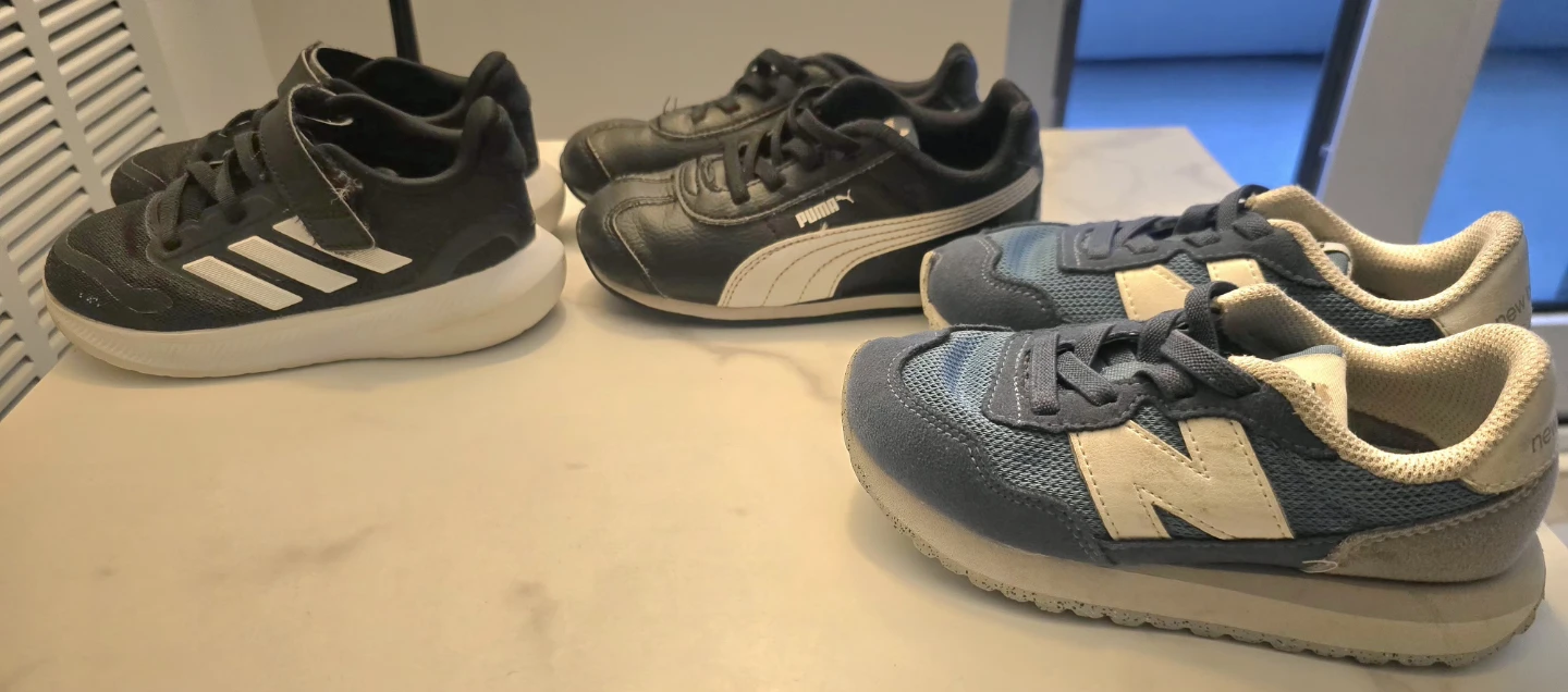 #Deal Adidas, Puma & New Balance Kids Running Shoes - Size 10