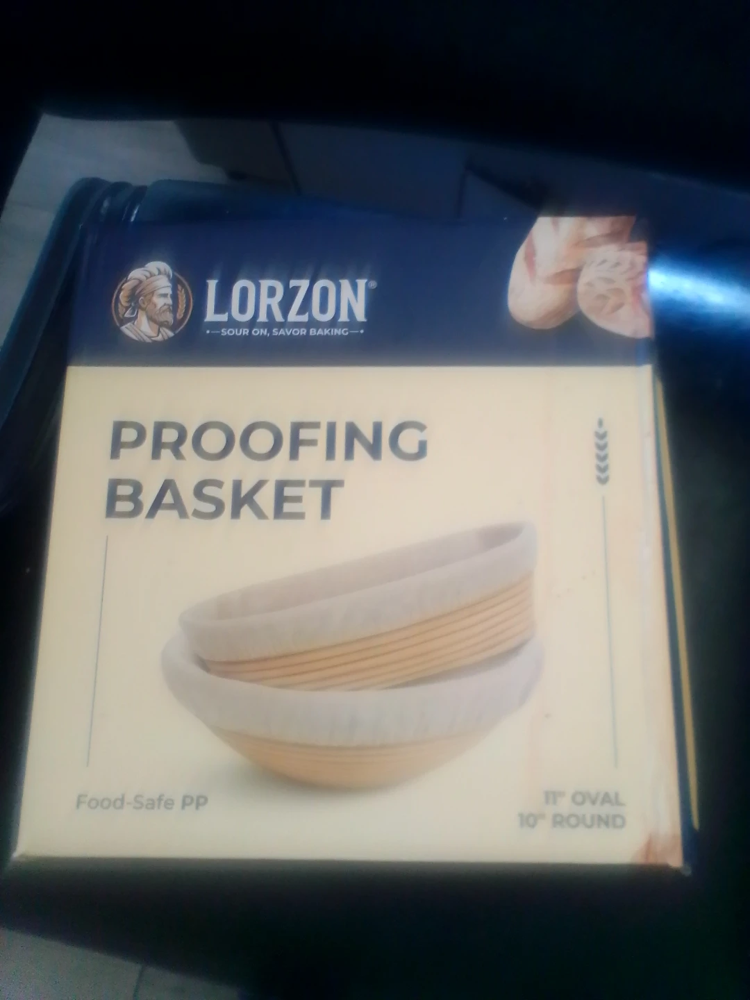 Lorzon Proofing Basket - 11" Oval / 10" Round