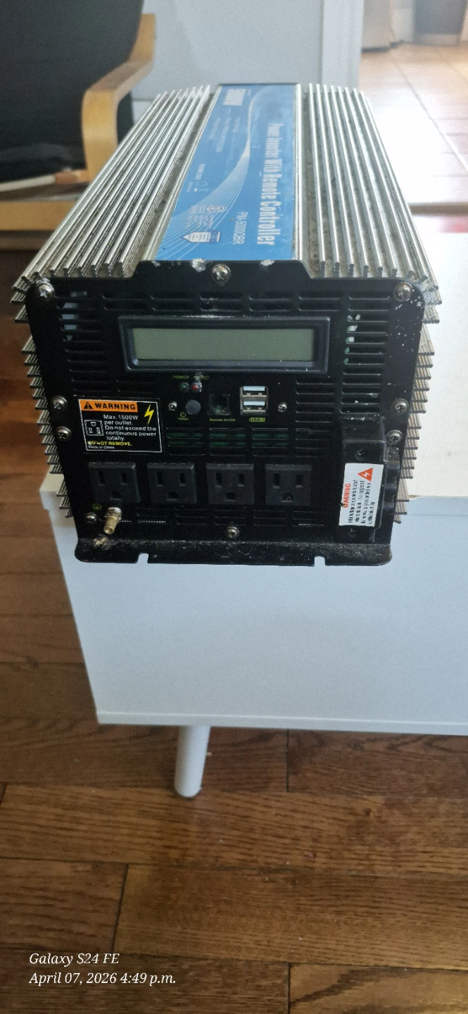 GIANDEL 5000W Power Inverter NO REMOTE Controller PM-5000CBR - photo 3