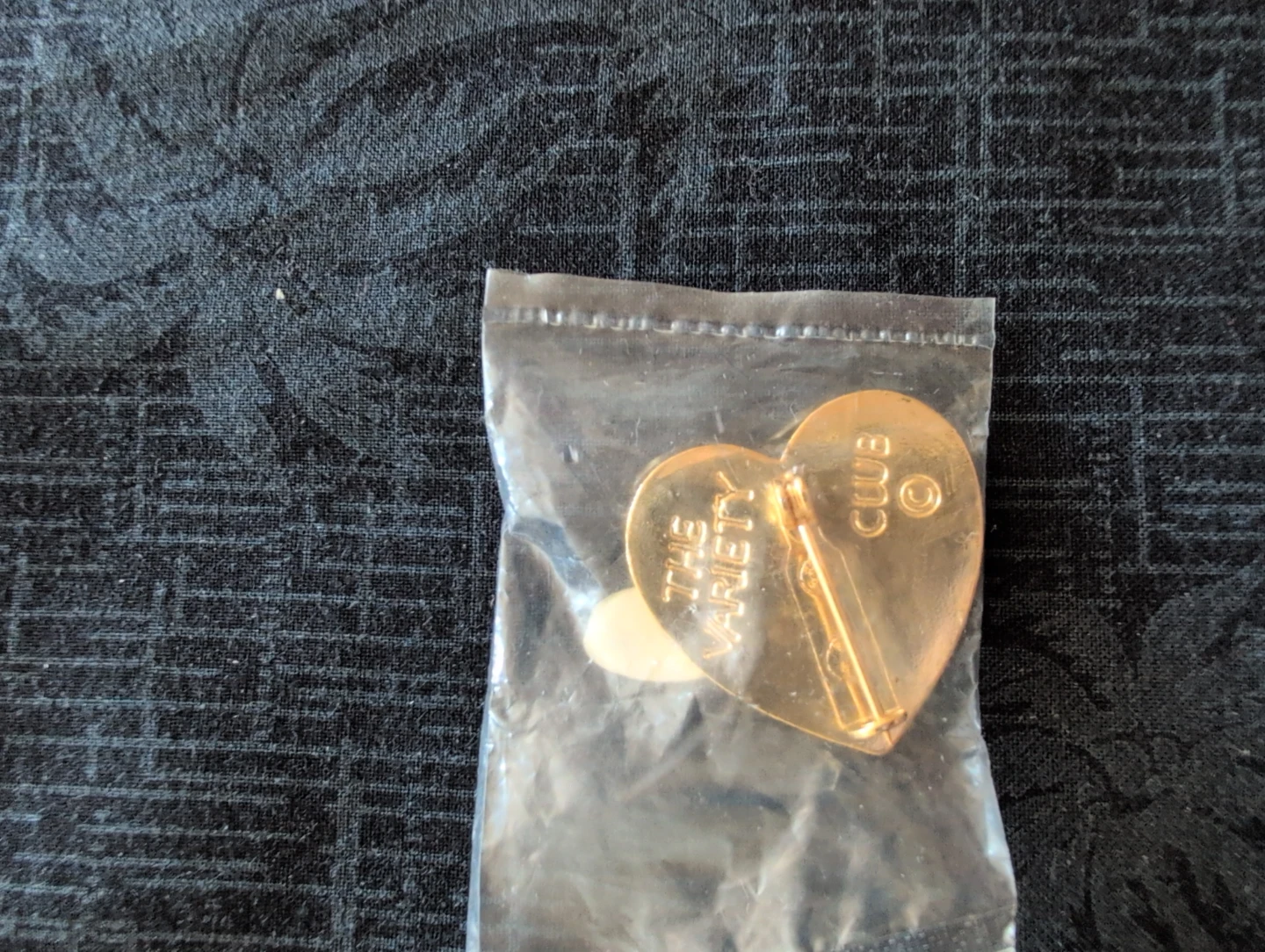 The Variety Club Gold Tone Heart Pin - photo 2
