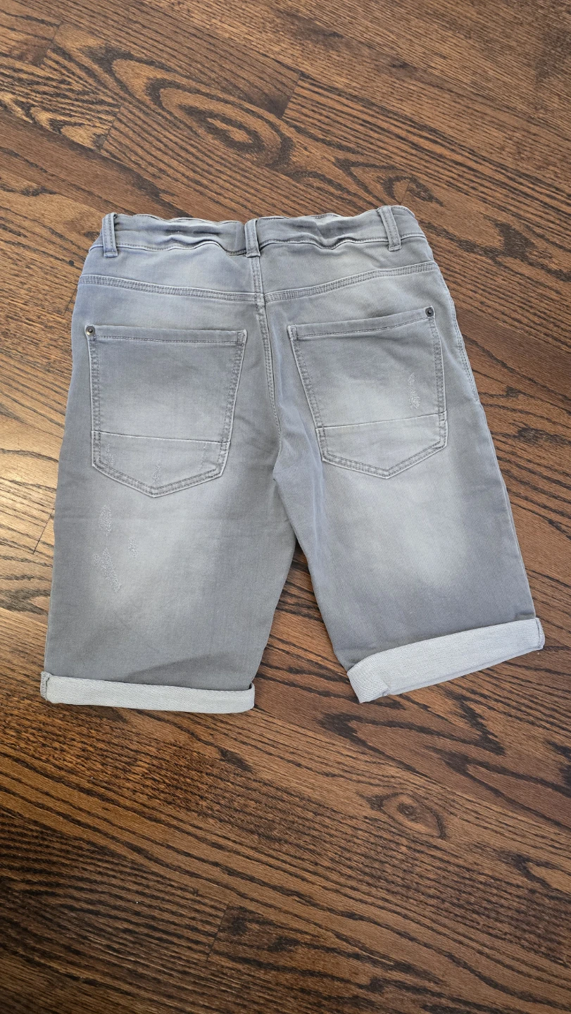 2 Denim Shorts - Blue & Grey Youth size 14Y - photo 5