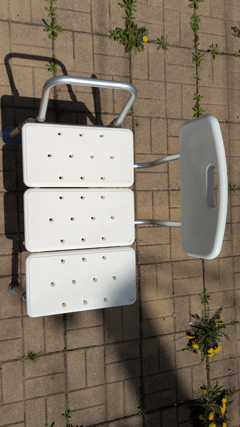 Bath Shower Chair Adjustable with Back and Arms - photo 2