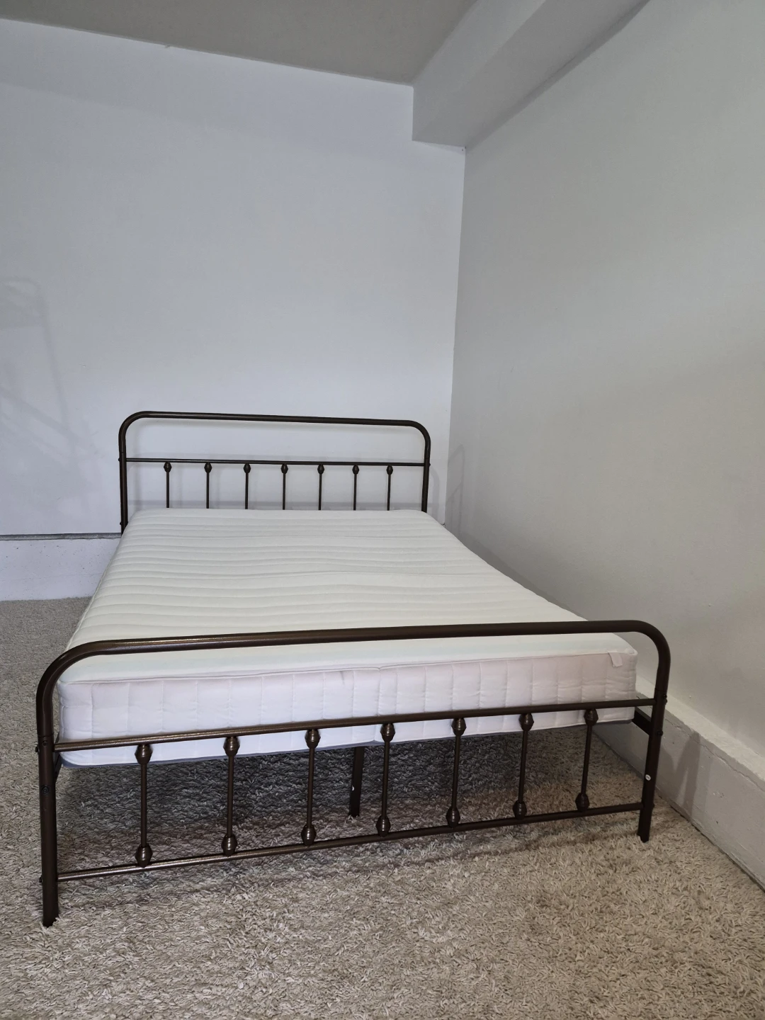 Queen Size Bedframe and Ikea Valevag Mattress Like New - photo 3