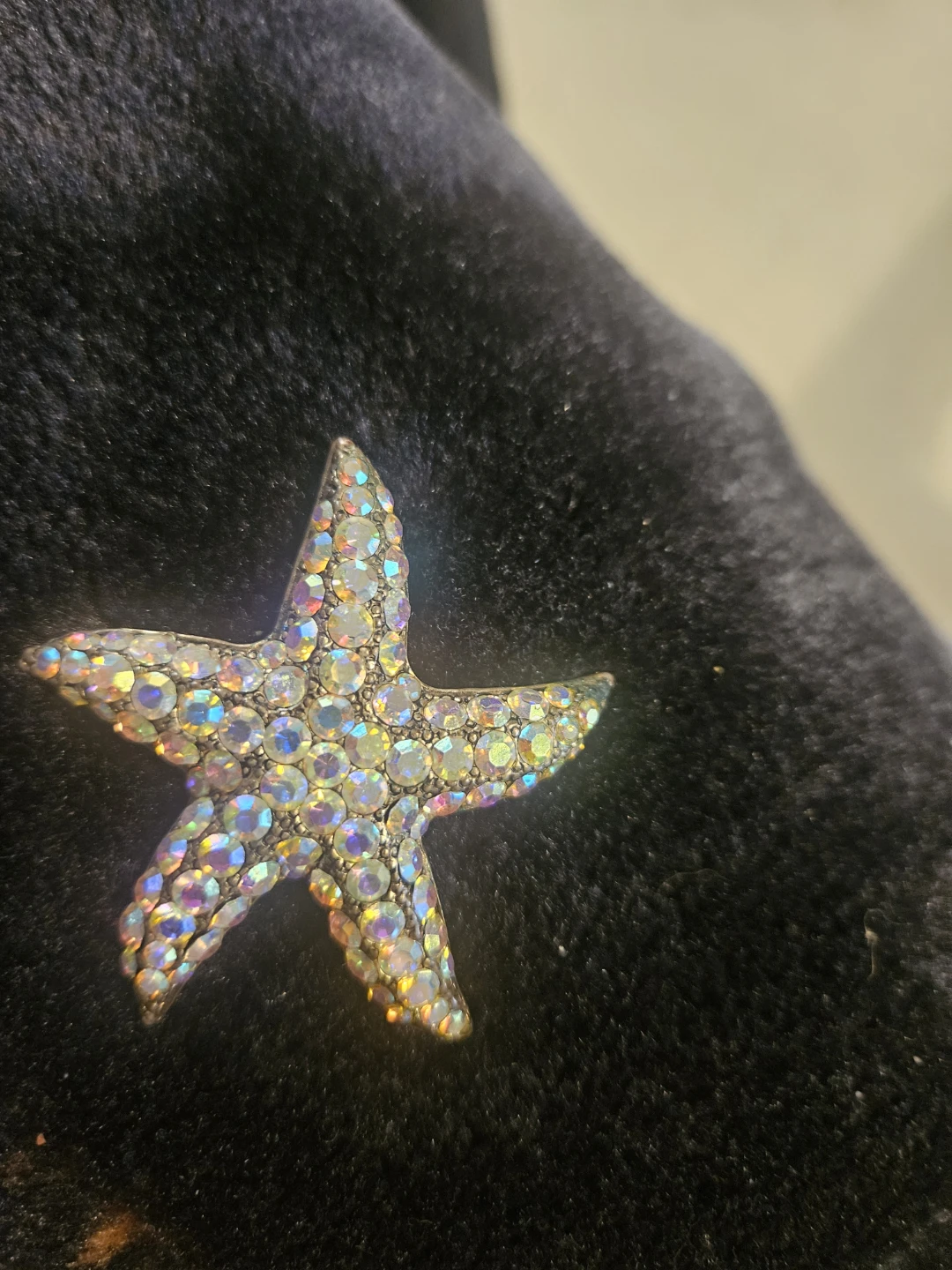 Starfish Brooch with Rhinestones - photo 2