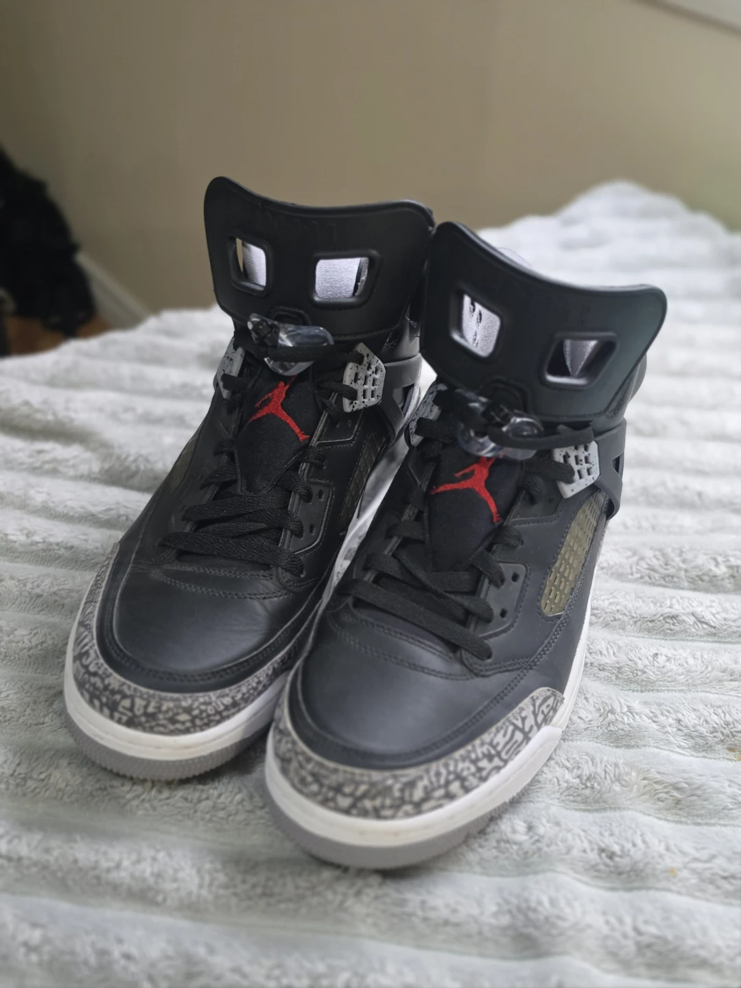 Jordan Spizike "Black Cement" Men's High Top Sneakers