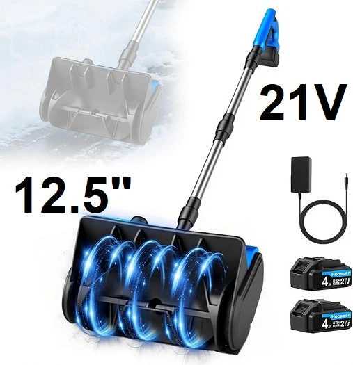 HOOSEEN ELECTRIC SNOW SHOVEL WITH TWO BATTERIES ❄️🔋🛠️