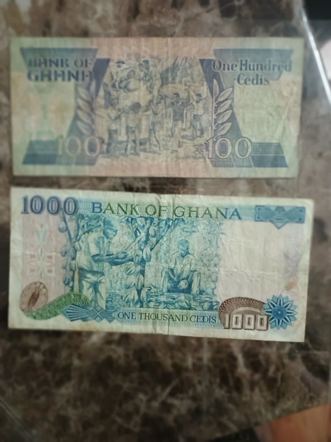 Bank of Ghana 100 & 1000 Cedis Banknotes - photo 4