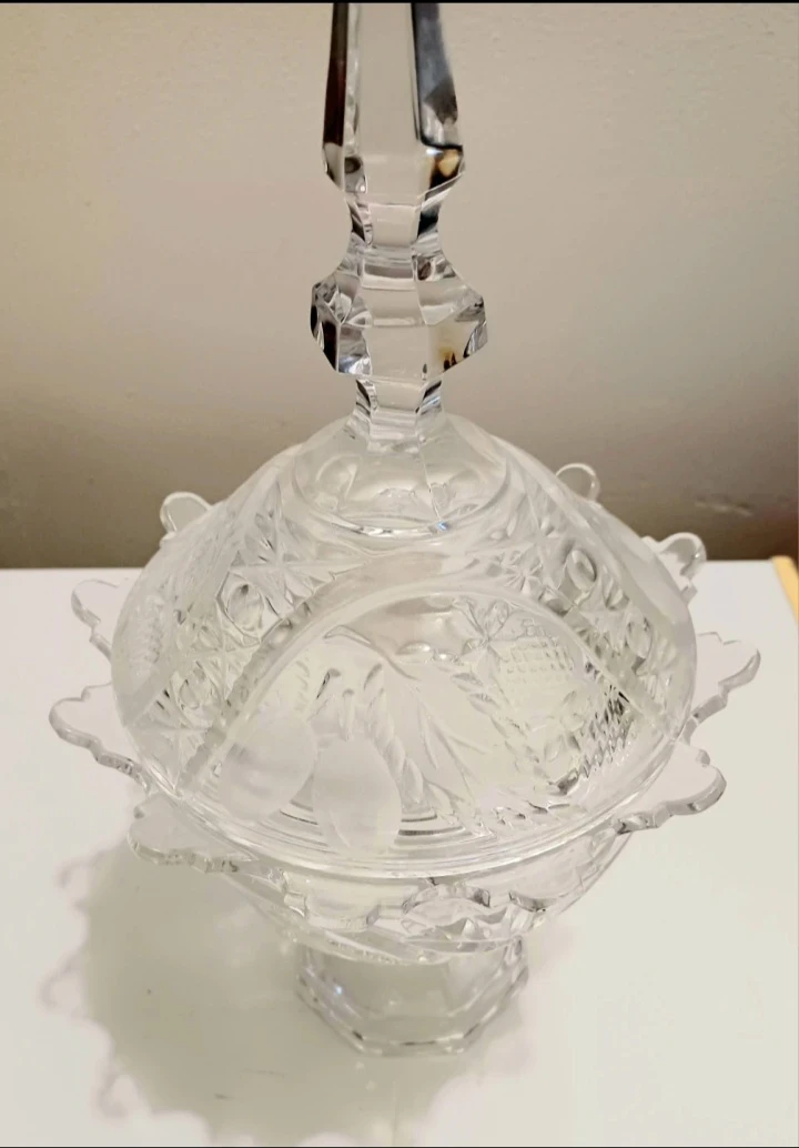 Unique West German Bayer Bavaria Frosted Crystal Candy