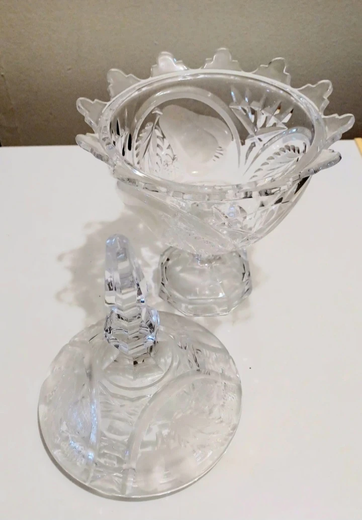 Unique West German Bayer Bavaria Frosted Crystal Candy - photo 5