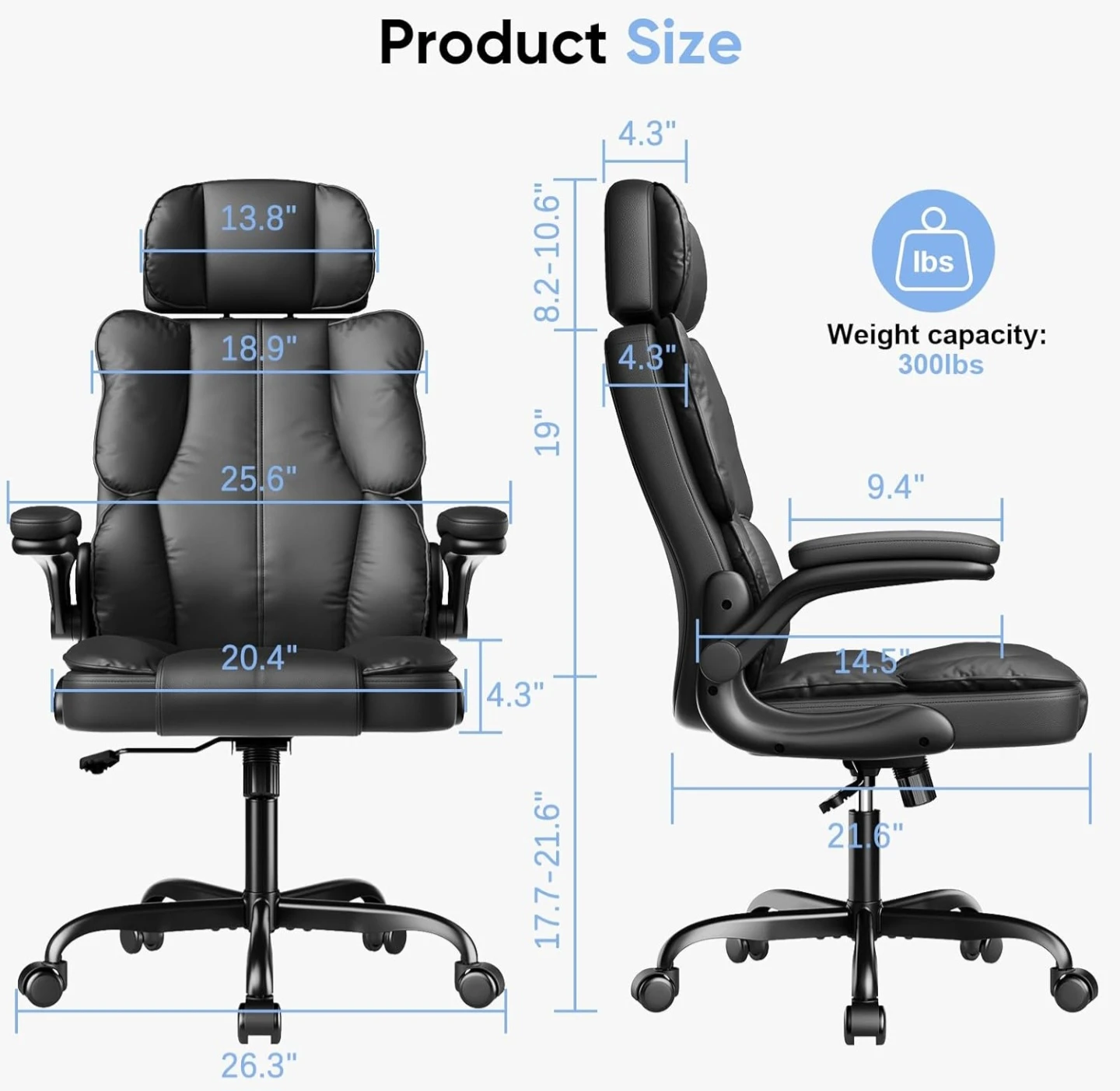 Assembled Brand New : Black Ergonomic Office Chair - photo 2