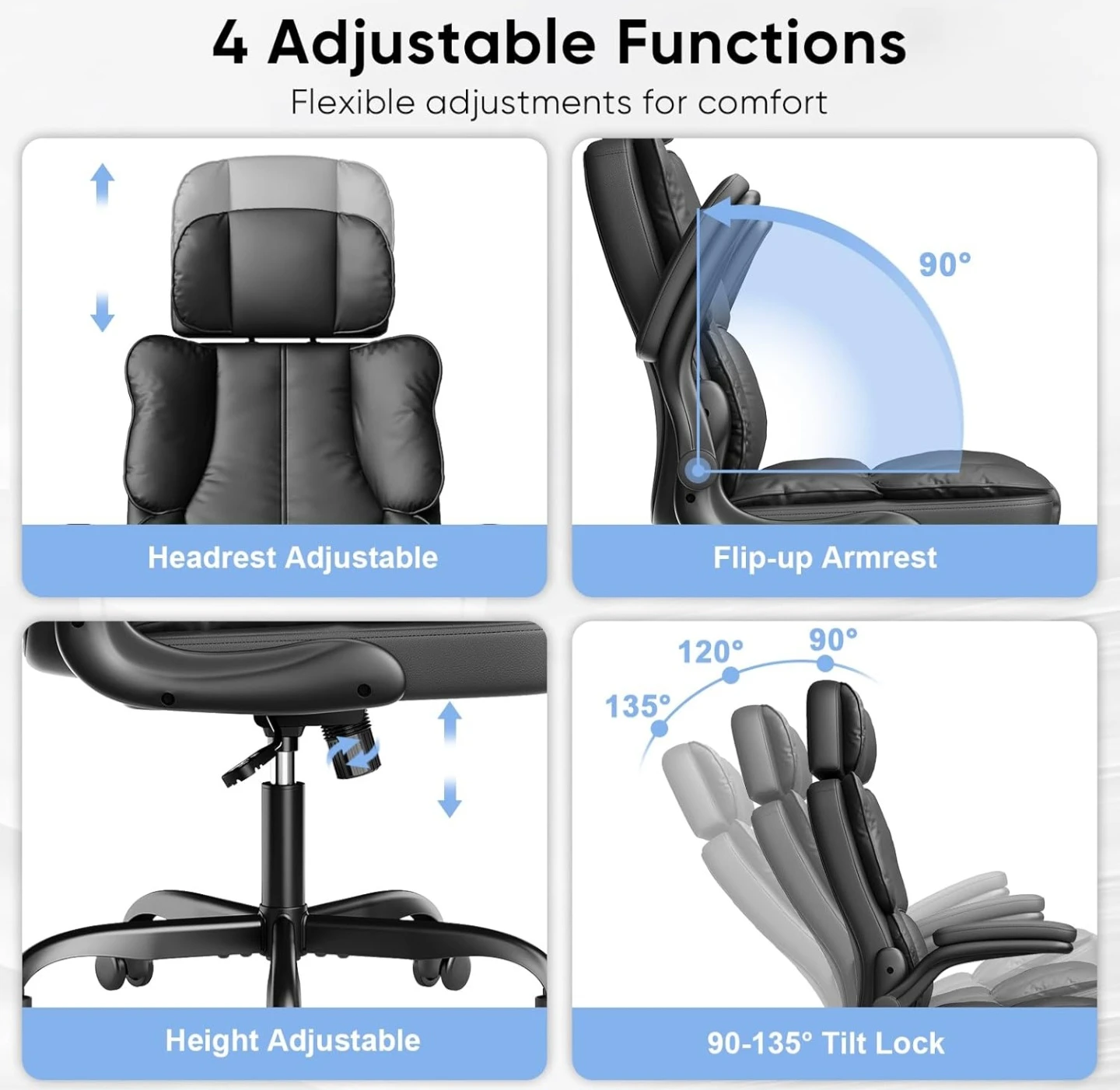 Assembled Brand New : Black Ergonomic Office Chair - photo 5
