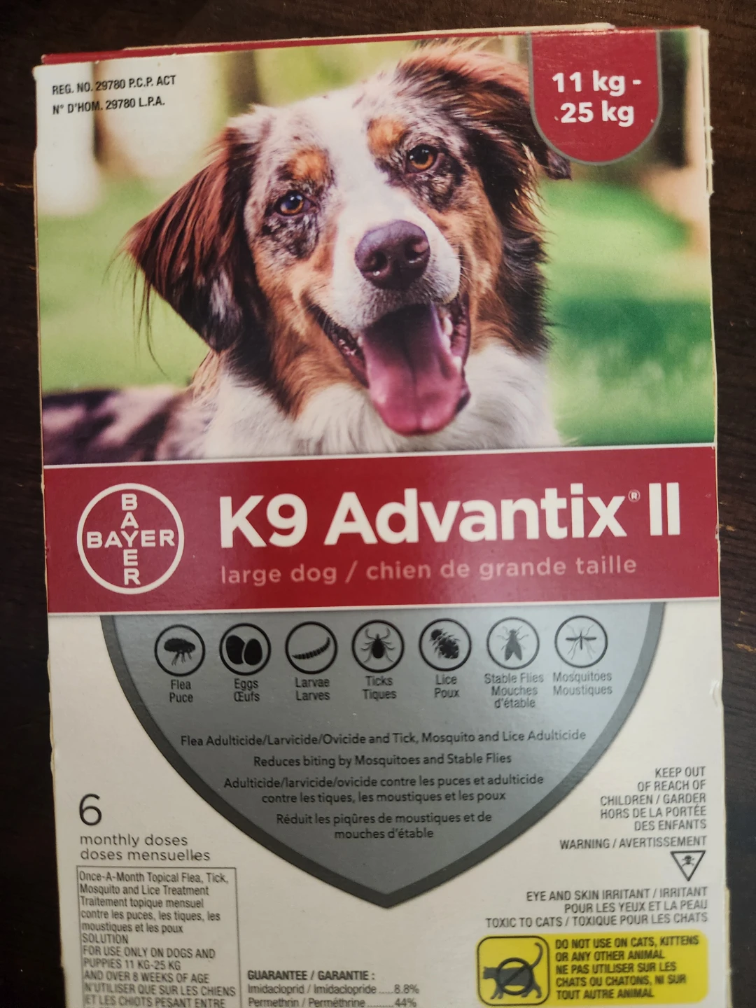 K9 Advantix II pour gros chien (11-25 kg)