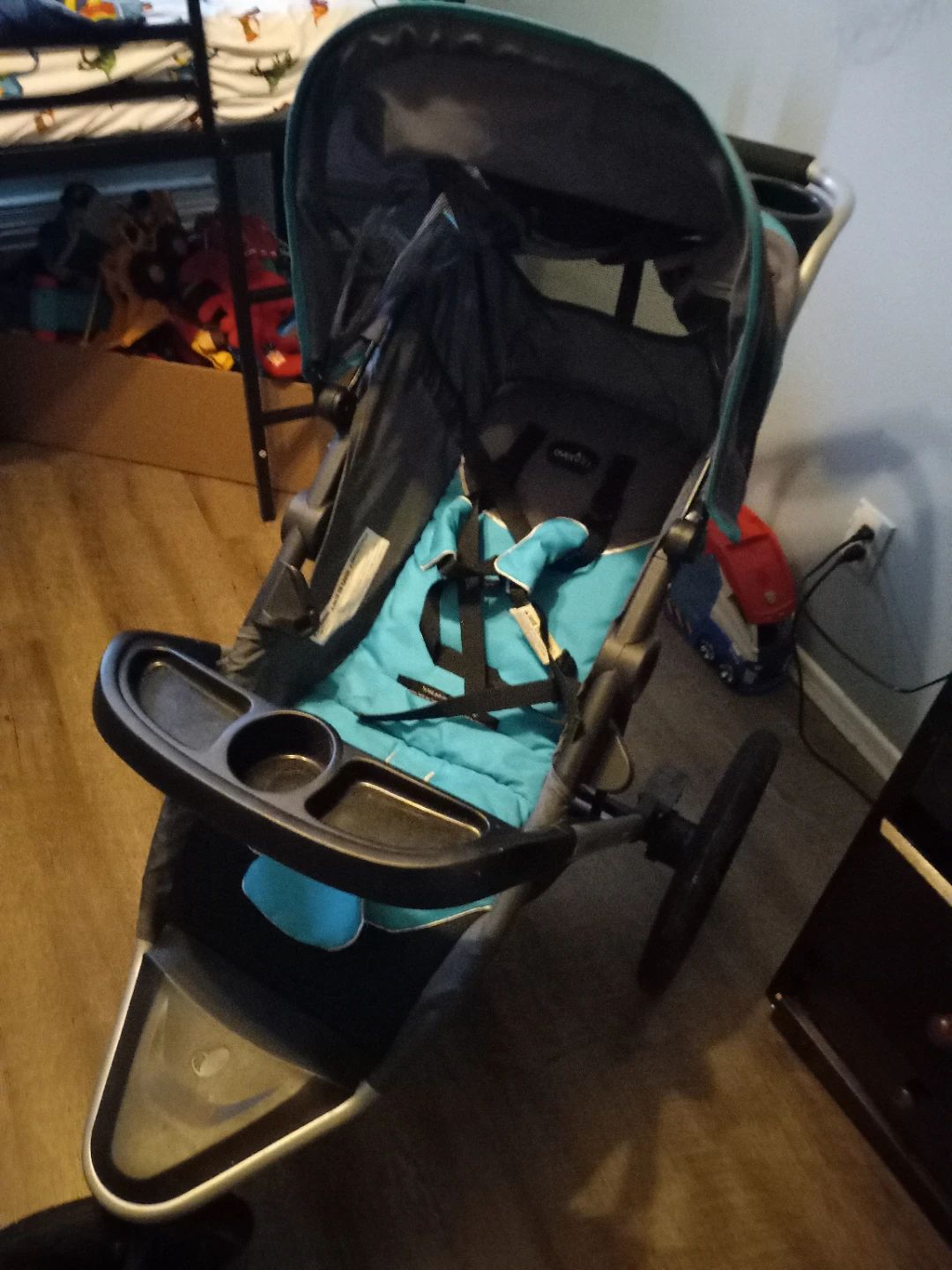 Diapers  and jogger stroler