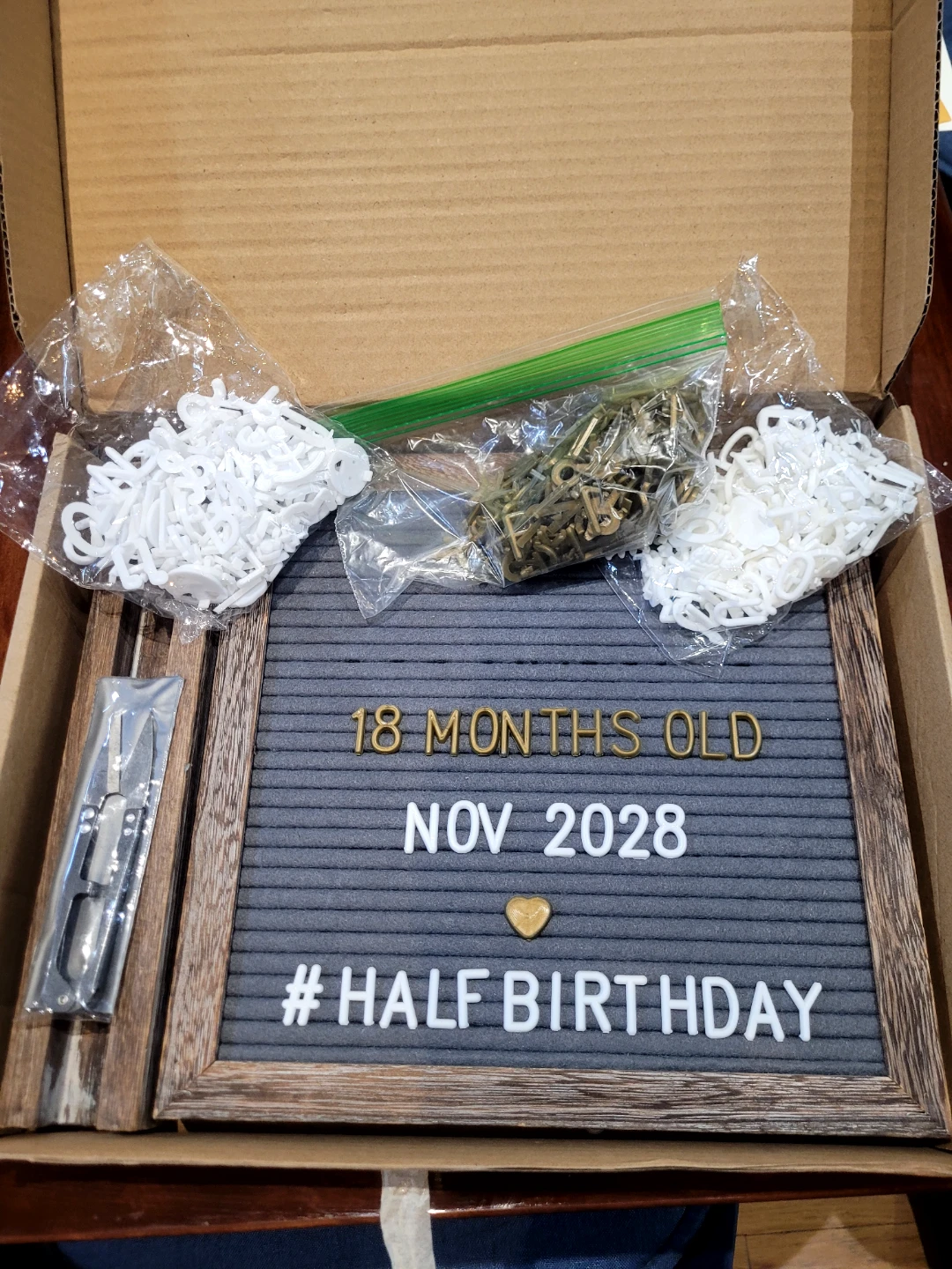 Letter Board with Assorted Characters and Accessories