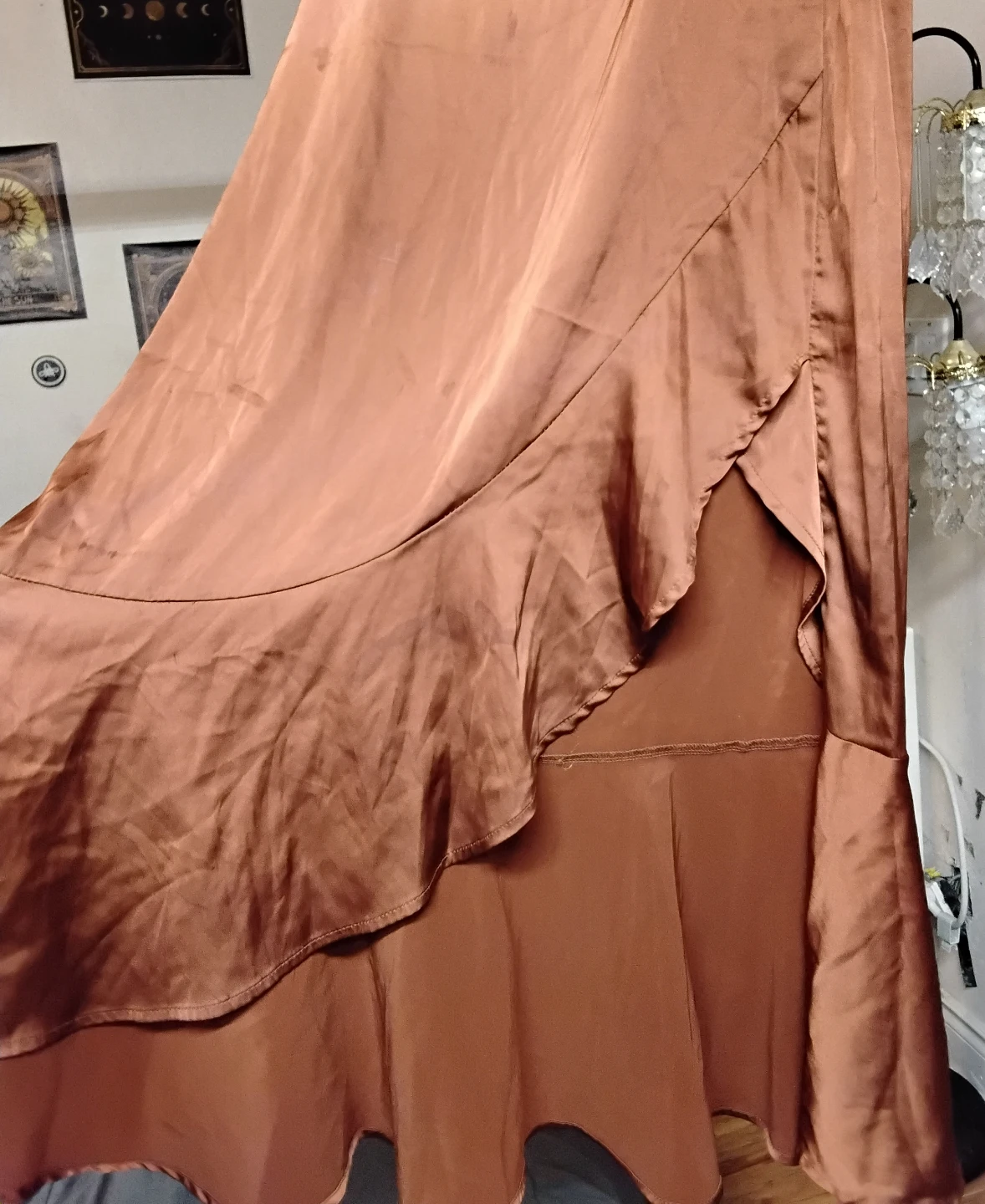 Lock & Key Satin Skirt - photo 3