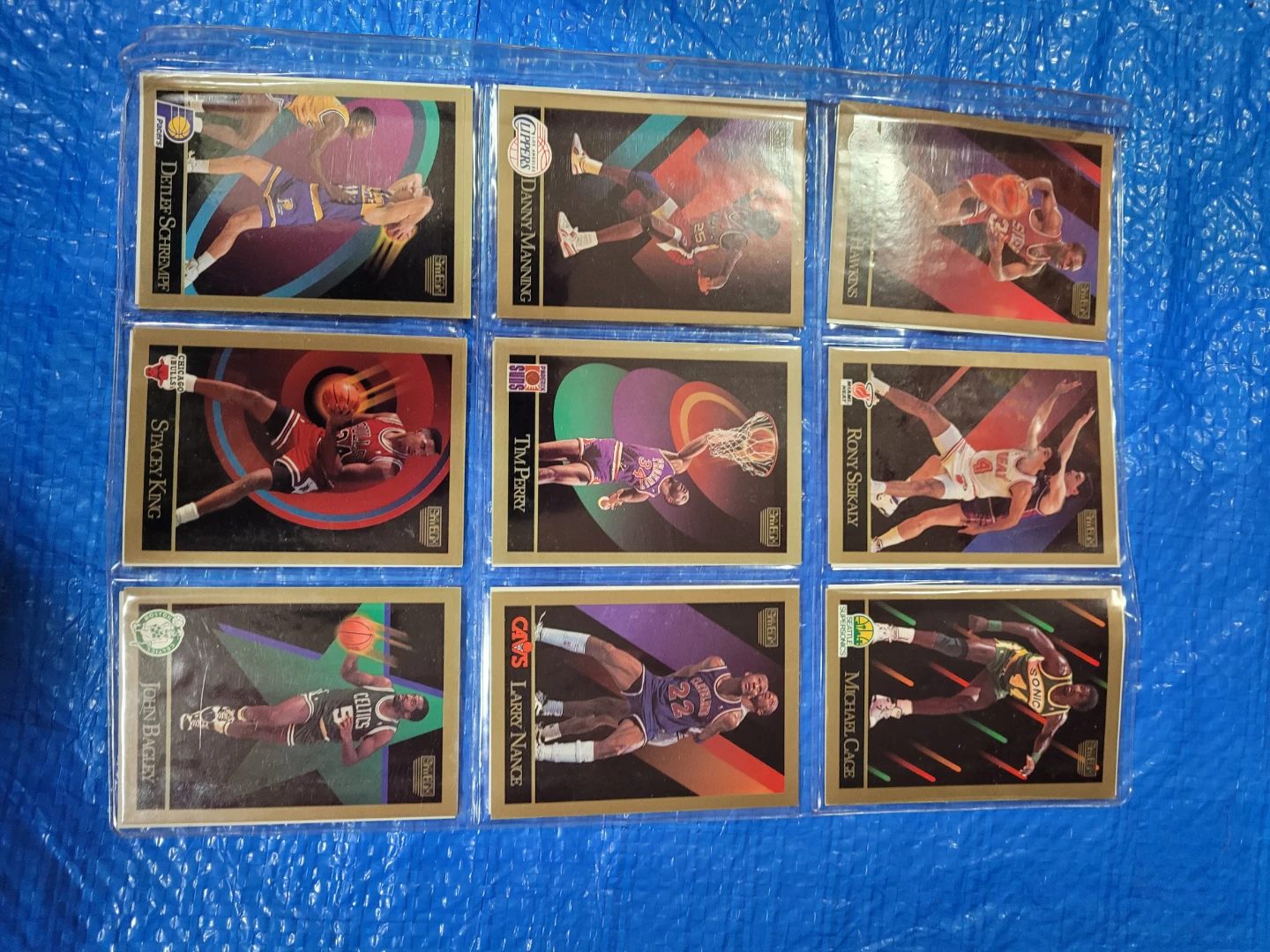 1991-92 SkyBox NBA Hoops Basketball Cards - Lot of 9