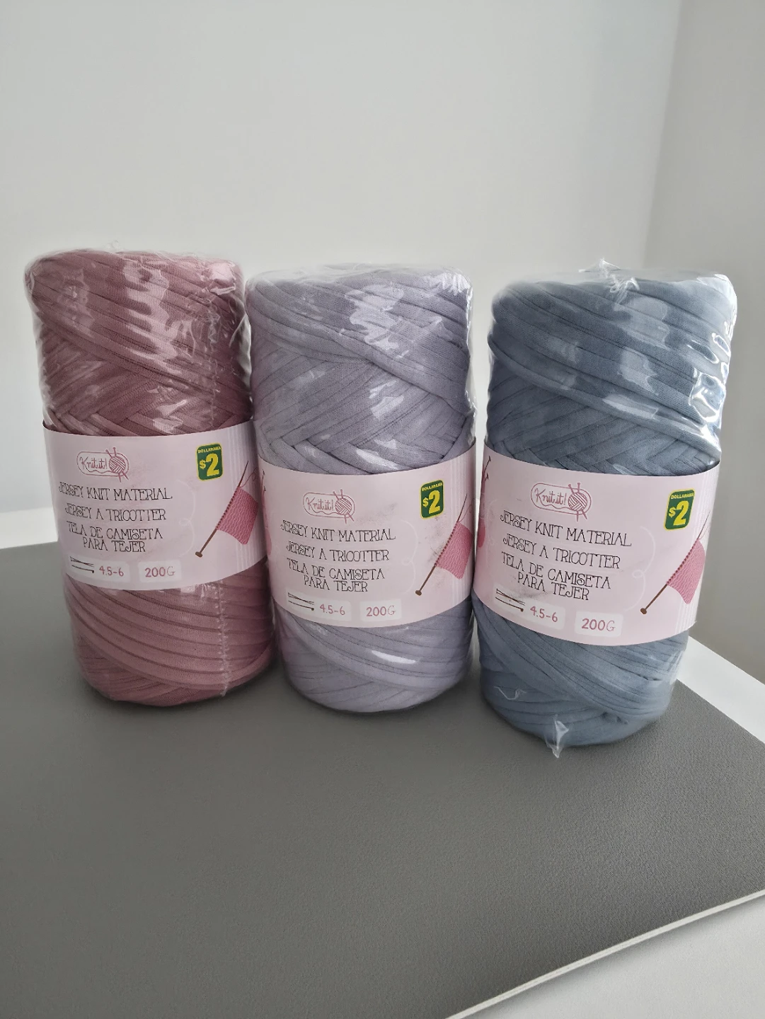 T-Shirt Yarn Bundle – 3 Rolls (200g Each) - New