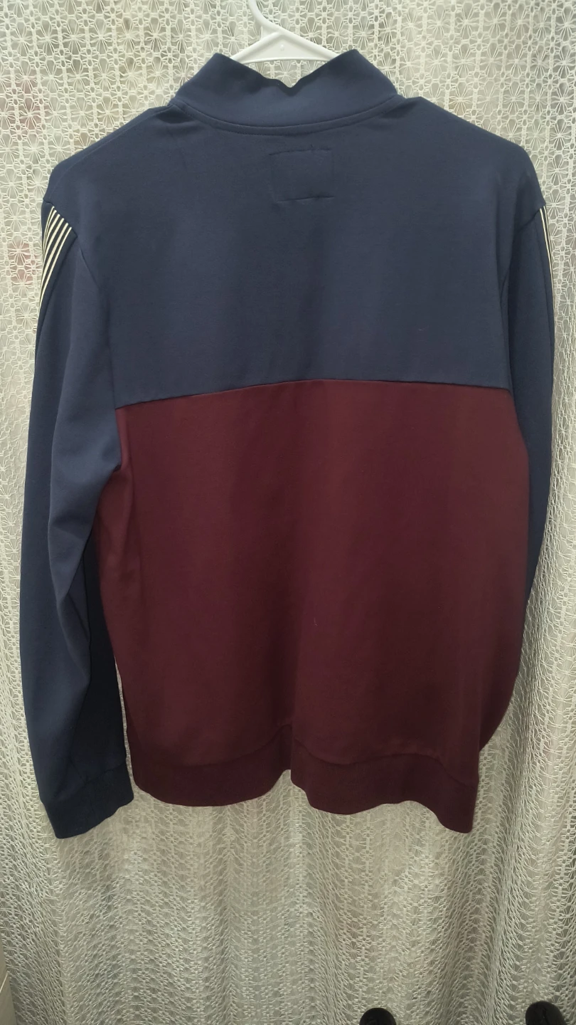 GUESS Track Jacket - Navy/Maroon - photo 2