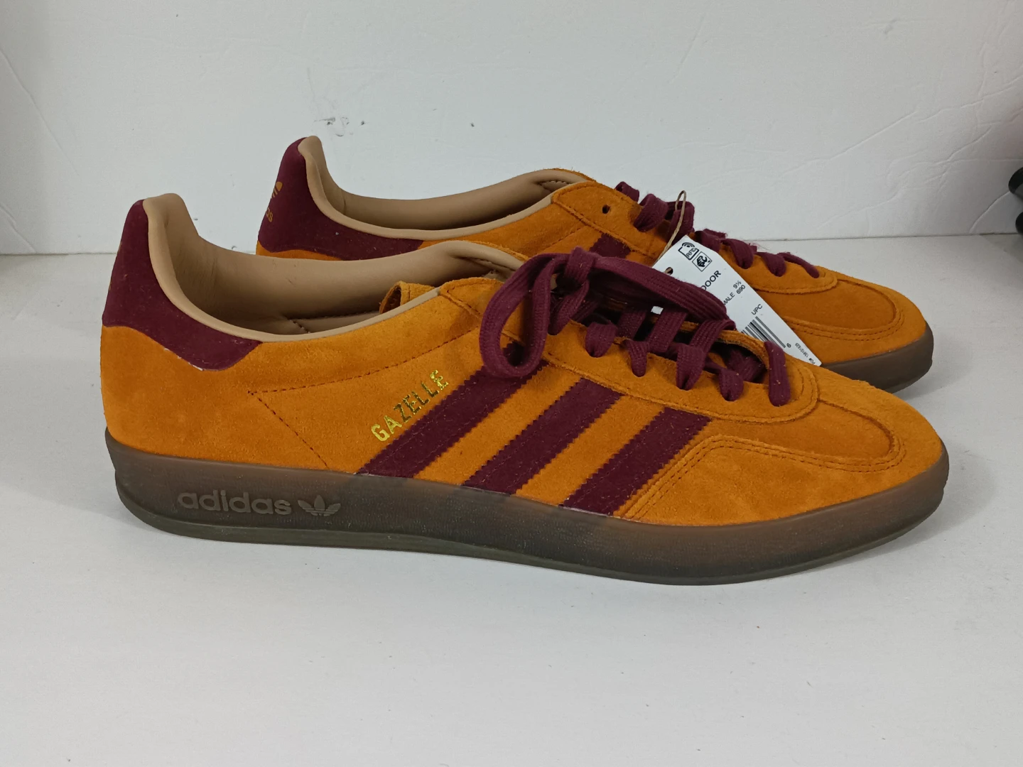 adidas Gazelle orange sneakers men size 10 - photo 3
