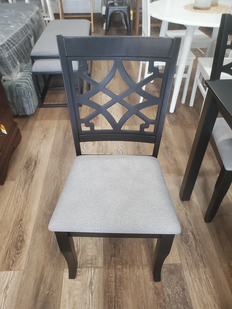 Black Dining set with Chair with Upholstered Seat(New) - photo 3