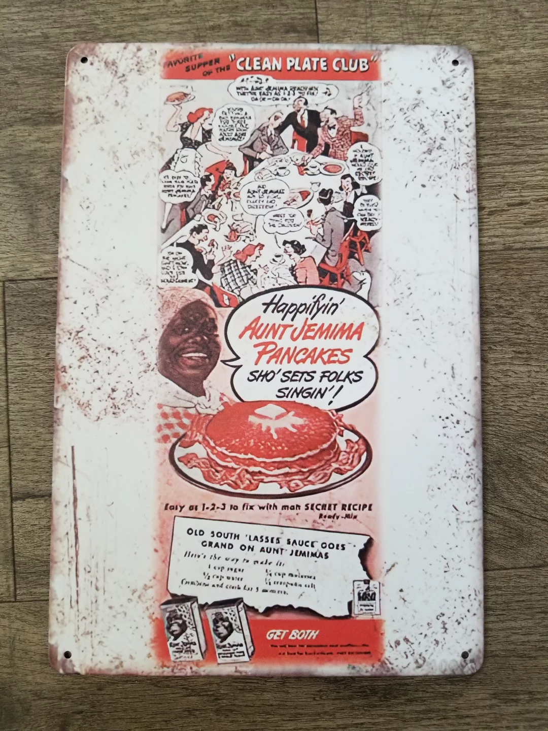 Aunt Jemima Pancakes Metal Sign
