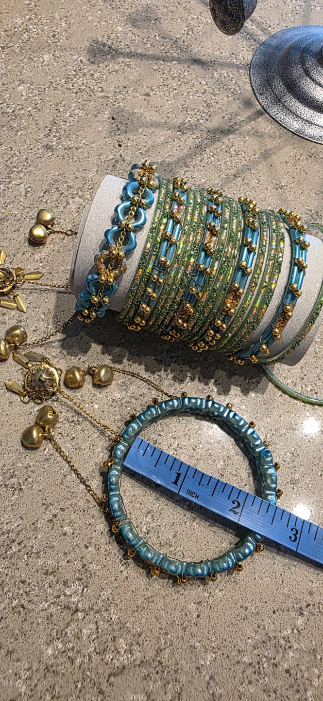 Bangle Set with Charm Details Pakistani/Indian style