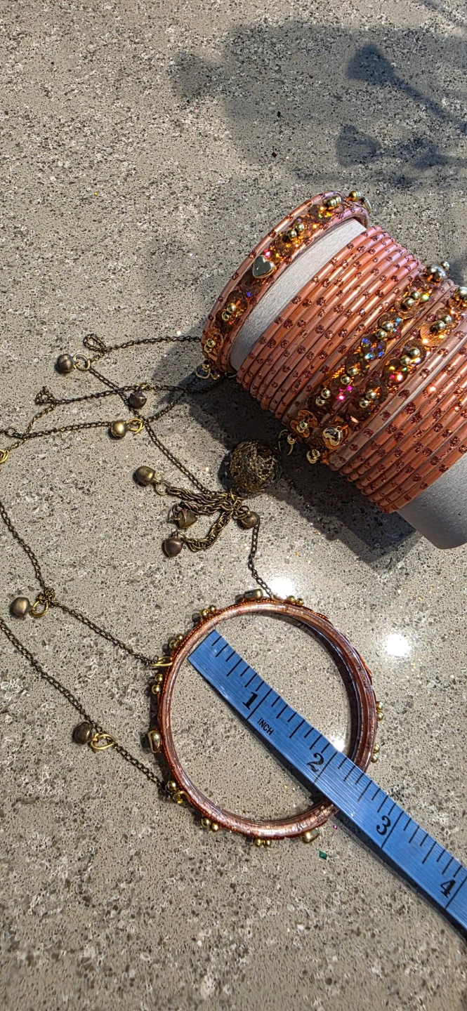 Bangle Set with Charm Details Pakistani/Indian style - photo 3