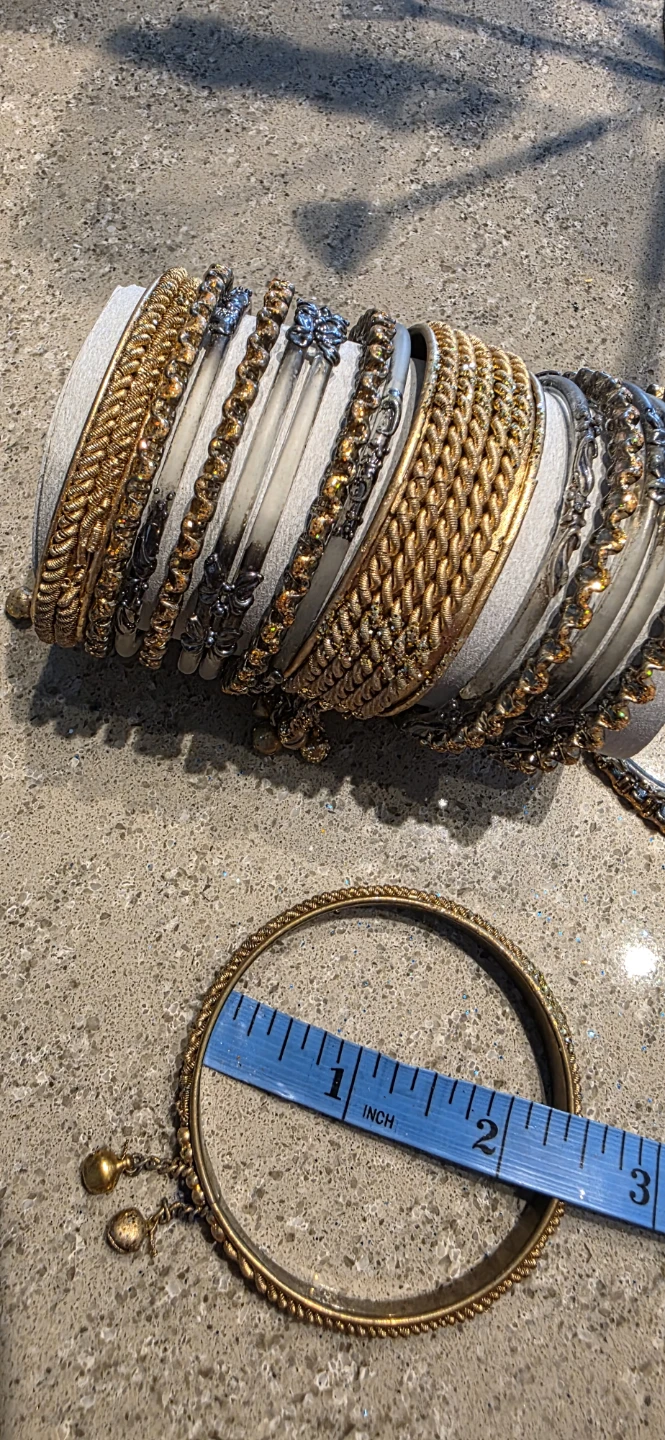 Bangle Set with Charm Details Pakistani/Indian style - photo 5