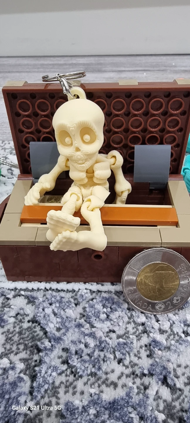 3D Printed Skeleton Keychain