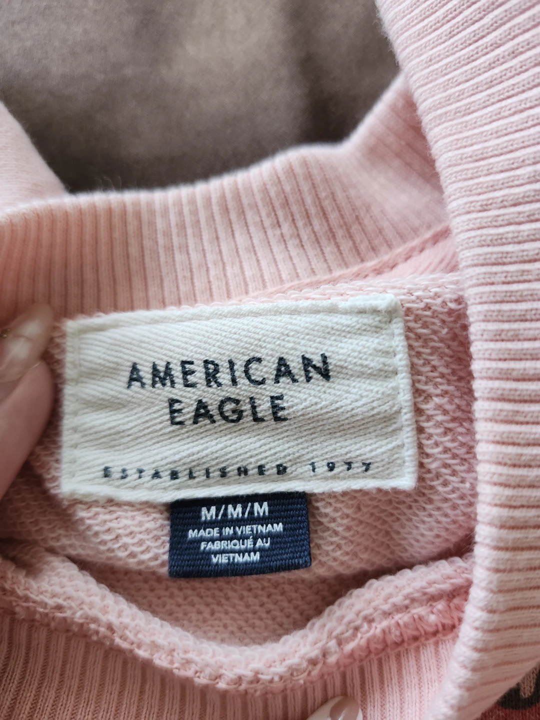 American Eagle Pink Crewneck Sweatshirt - Medium - photo 2