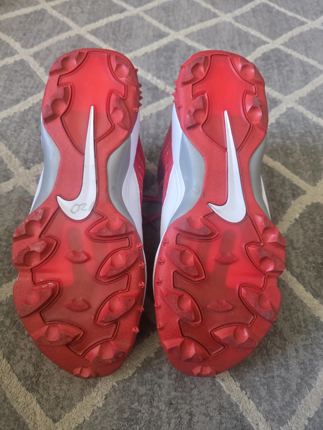 Nike Zoom Code Elite 3/4 TD Football Cleats Red White 13.5W - photo 3