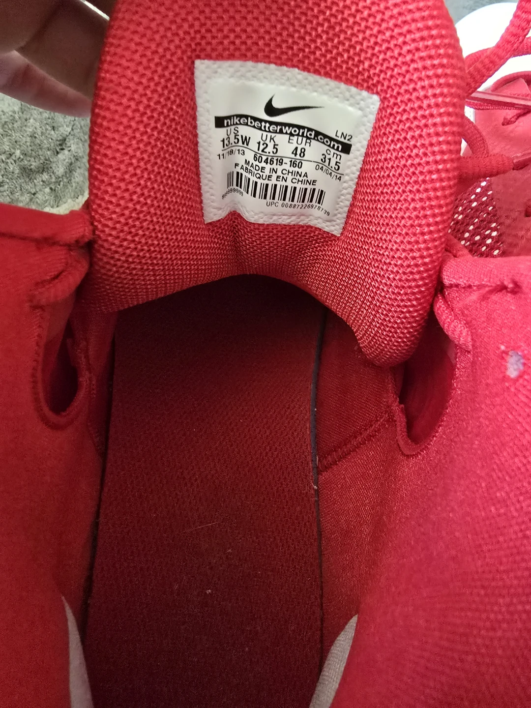 Nike Zoom Code Elite 3/4 TD Football Cleats Red White 13.5W - photo 4