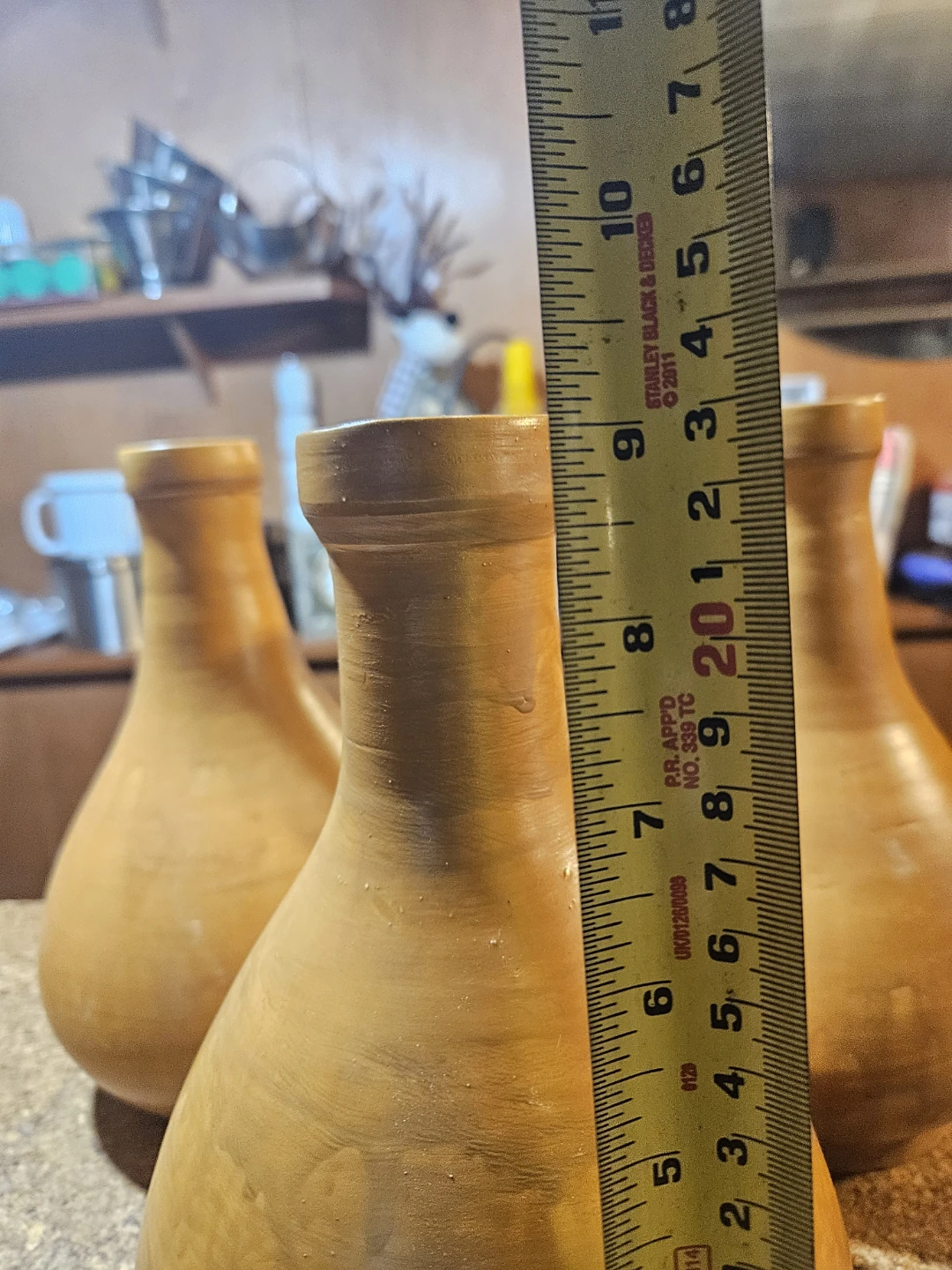 Set of 3 Terracotta Vases - photo 5